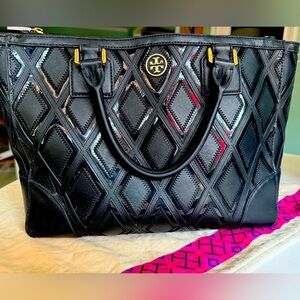 Authentic Tory Burch Robinson Patchwork Tote
